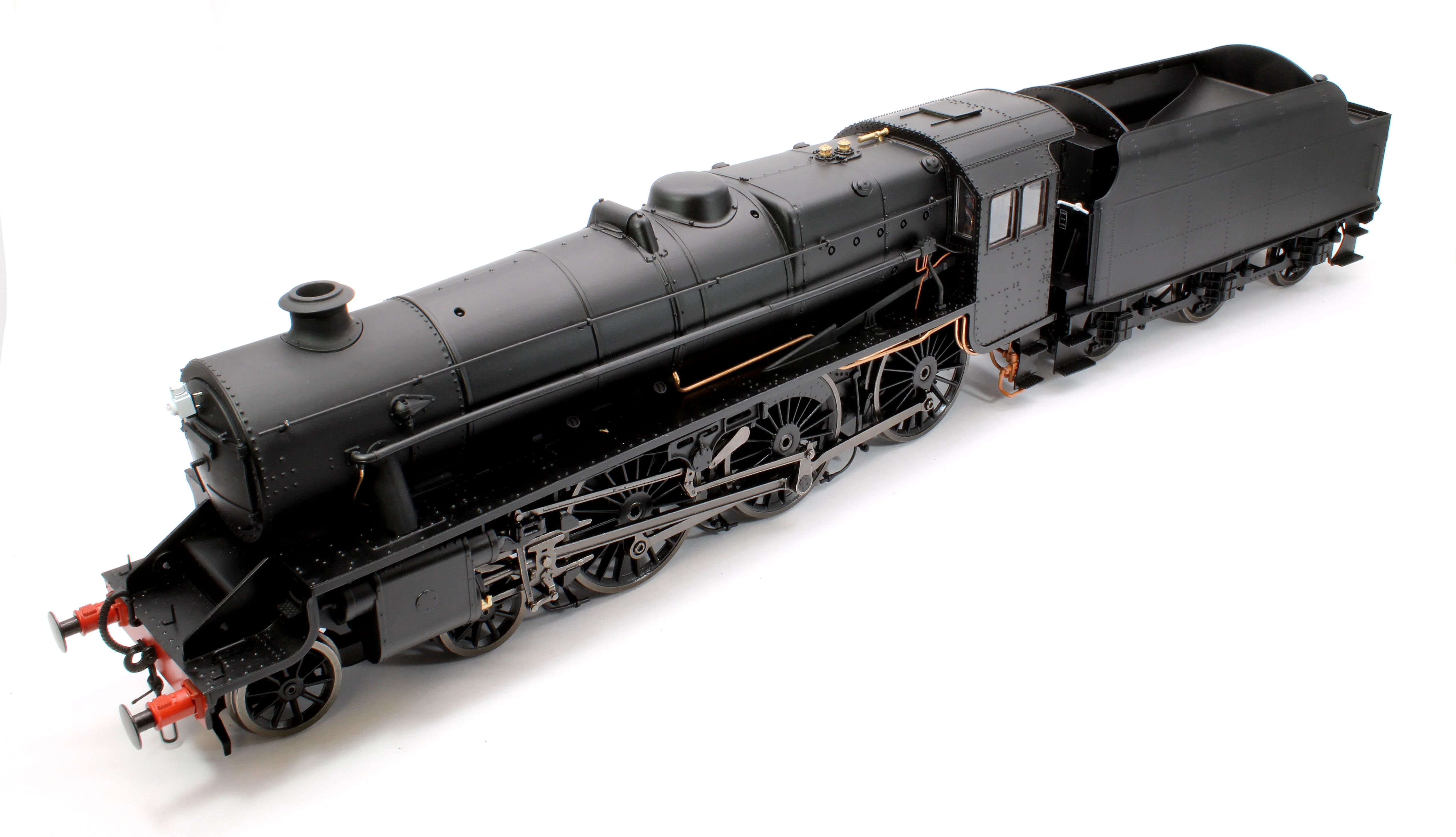 E1010U Stanier Class 5 4-6-0 "Black 5" Plain Black 'Un-numbered' Riveted Tender Steam Locomotive - Image 8