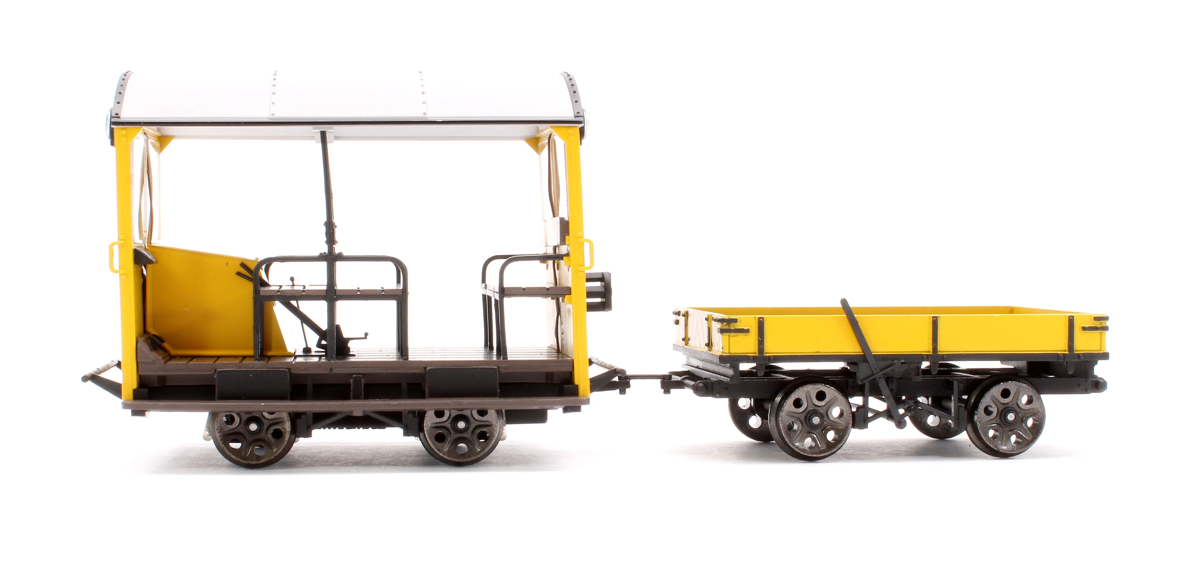 E1019 Wickham Trolley & Trailer, Engineers Yellow MPP0007 - Image 2