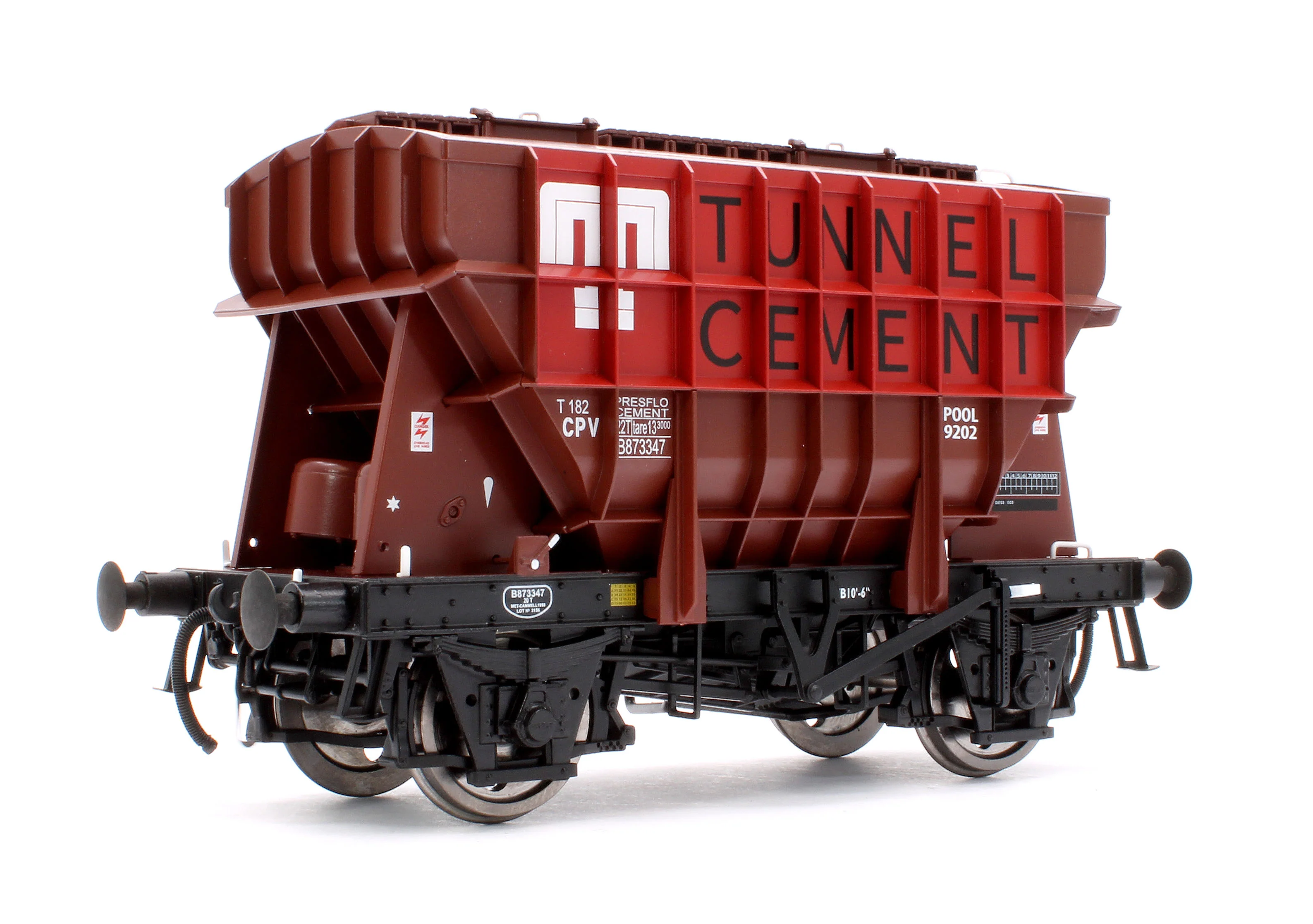 E3002A Presflo Wagon 'Tunnel Cement' Bauxite B873347 (TOPS) - Image 3