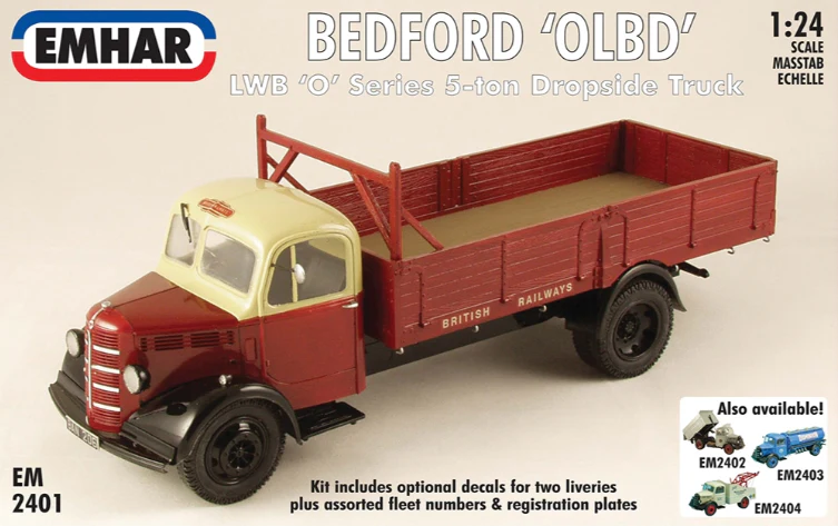 PKEM2401 Bedford O Series LWB Dropside Truck Model Kit