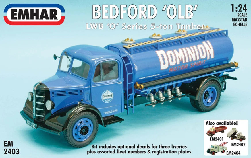 PKEM2403 Bedford O Series LWB Tanker Model Kit