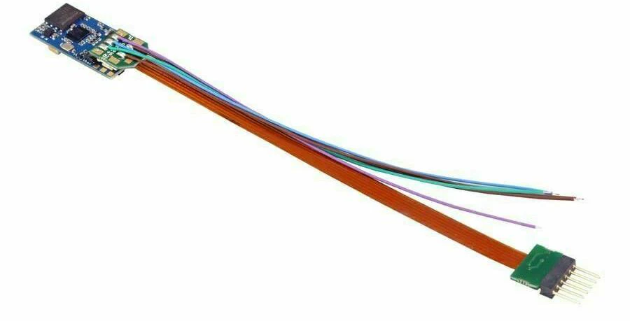 58816 LokSound 5 micro DCC/MM/SX/M4 Blank Decoder, 6-pin NEM651, with Speaker 11x15mm