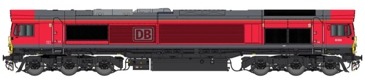 GM7210403 Class 66 009 DB Cargo Red Diesel Locomotive - DCC Sound