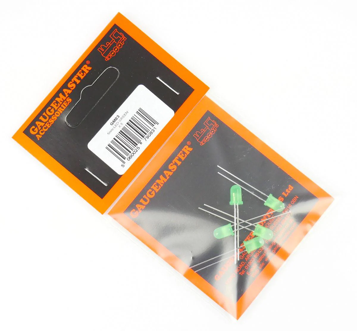 GM83 Green 5mm 12v LEDs (5) - Image 2