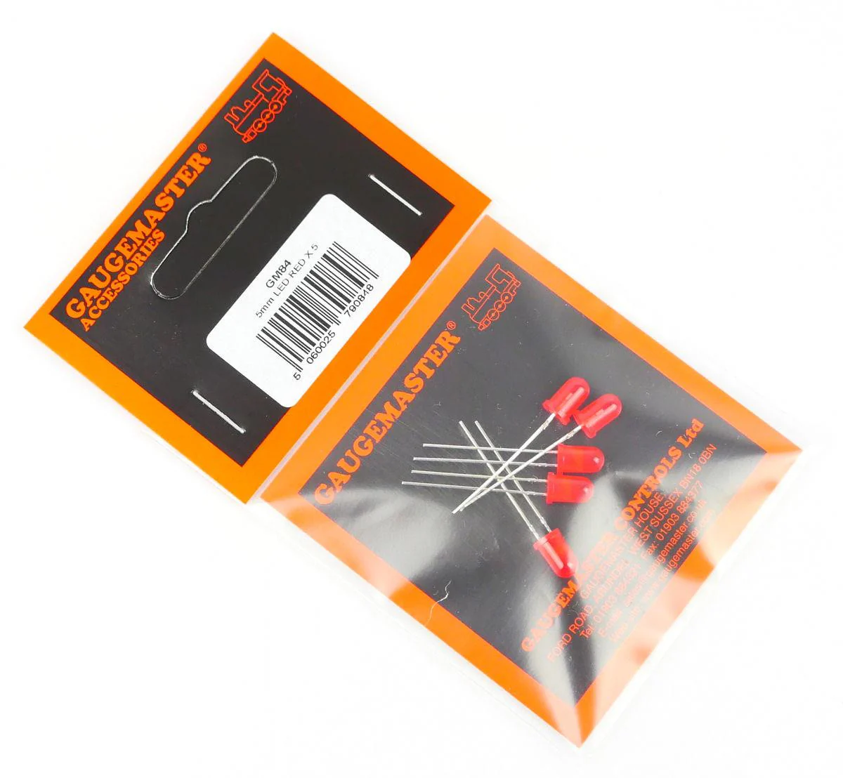 GM84 Red 5mm 12v LEDs (5) - Image 2