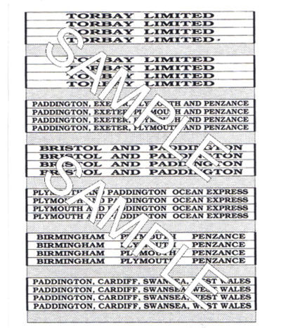 TSOO24 OO Gauge Cornish Riviera Boards 2
