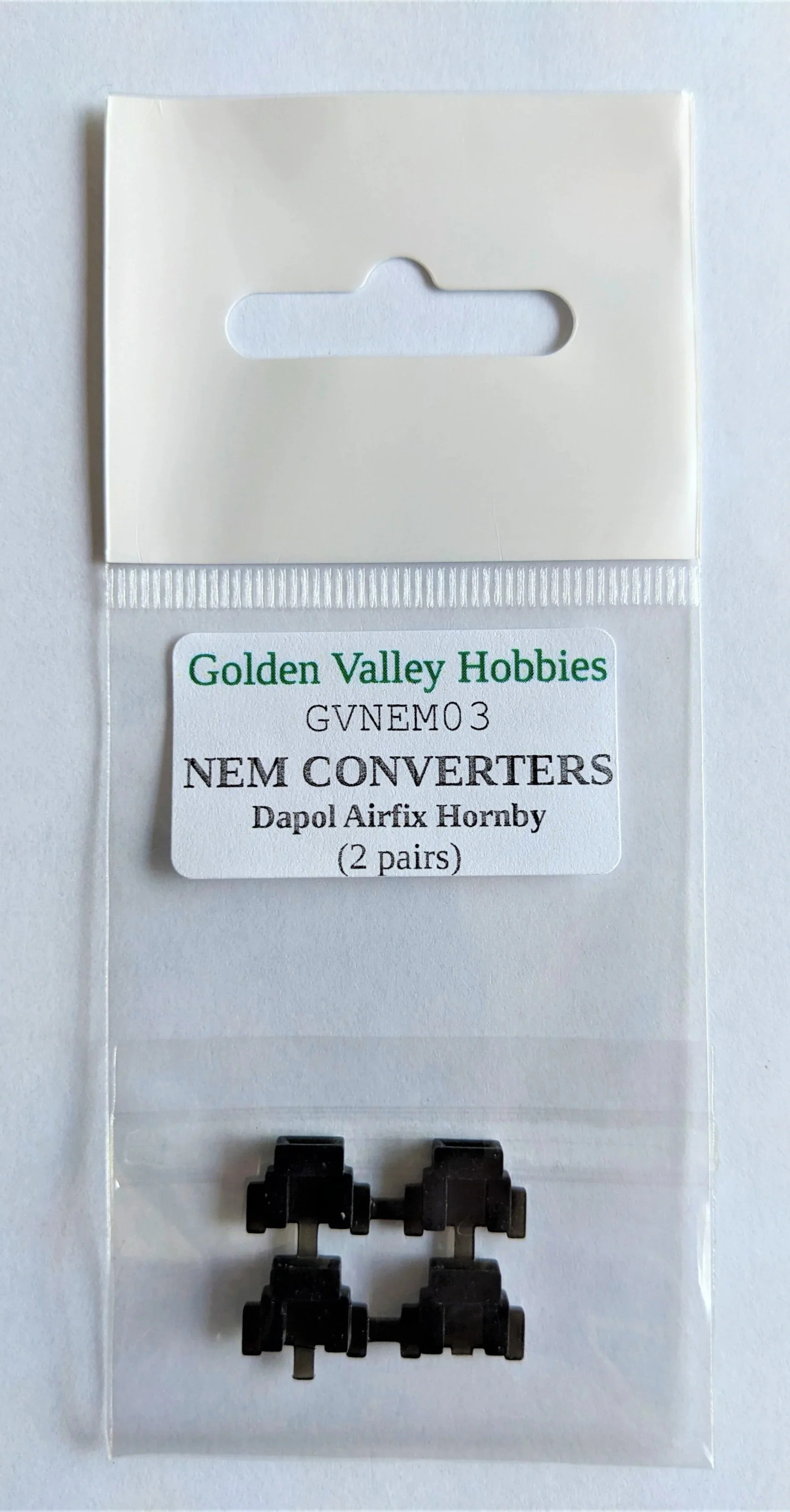GVNEM03 Conversion NEM pockets for Hornby, Dapol and Airfix (2 pairs)