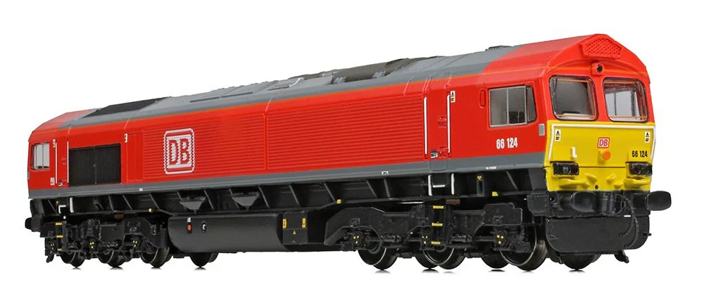 371-383B Class 66/0 66124 DB Cargo Red Diesel Locomotive - Image 2