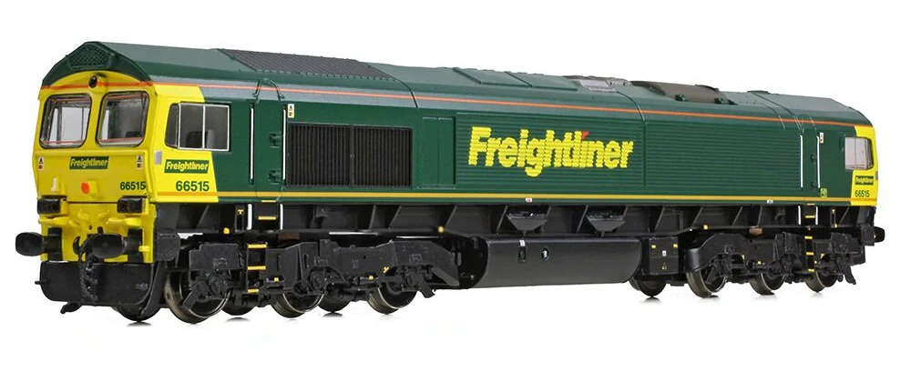 371-385A Class 66/5 66515 Freightliner Green Diesel Locomotive - Image 2