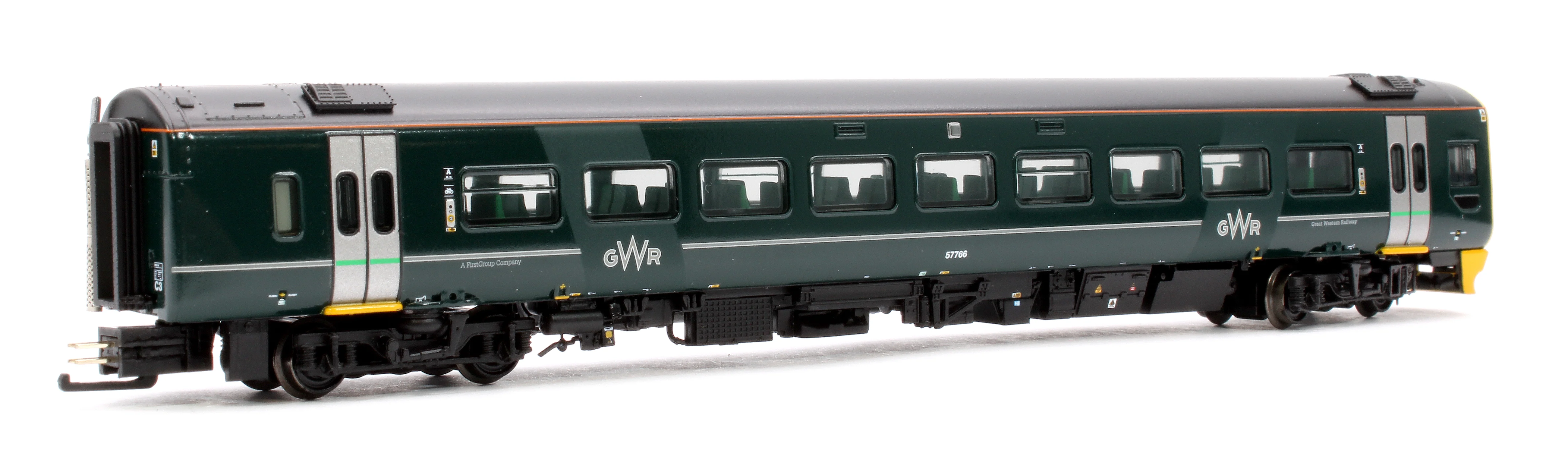 371-857 Class 158 2-Car DMU 158766 GWR Green (FirstGroup) - Image 4