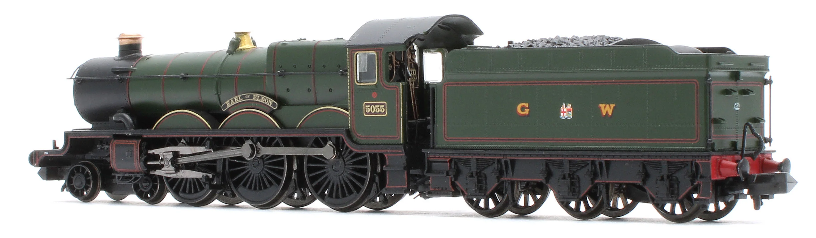 372-034SF GWR 4073 'Castle' 5055 'Earl of Eldon' GWR Lined Green (GW Crest) Steam Locomotive - DCC Sound - Image 3