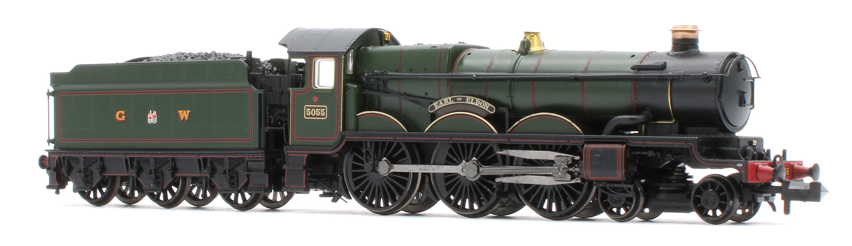 372-034SF GWR 4073 'Castle' 5055 'Earl of Eldon' GWR Lined Green (GW Crest) Steam Locomotive - DCC Sound - Image 6