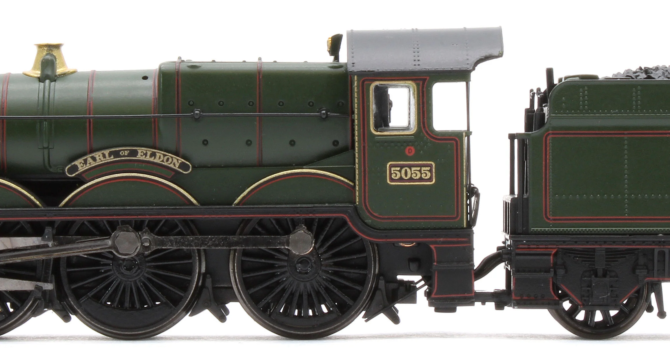 372-034SF GWR 4073 'Castle' 5055 'Earl of Eldon' GWR Lined Green (GW Crest) Steam Locomotive - DCC Sound - Image 9