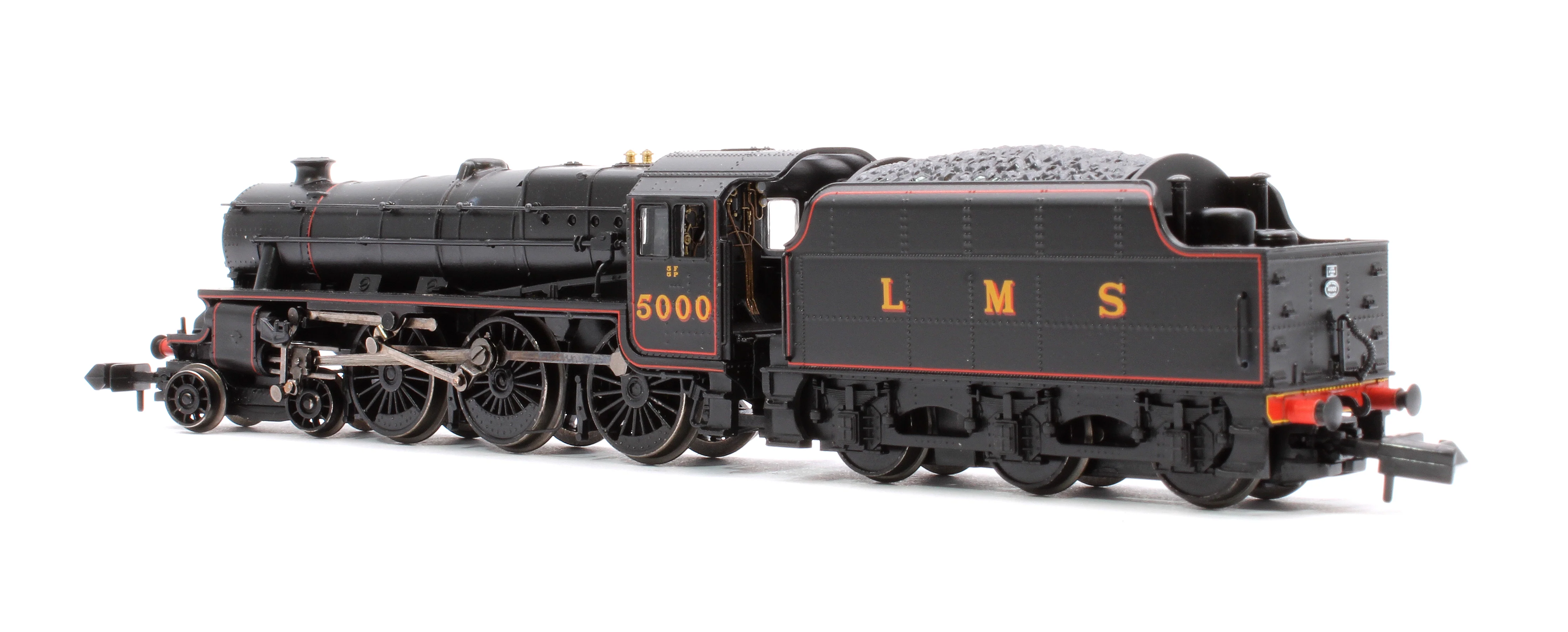372-135A LMS 5MT 'Black 5' with Riveted Tender 5000 LMS Lined Black - Image 2