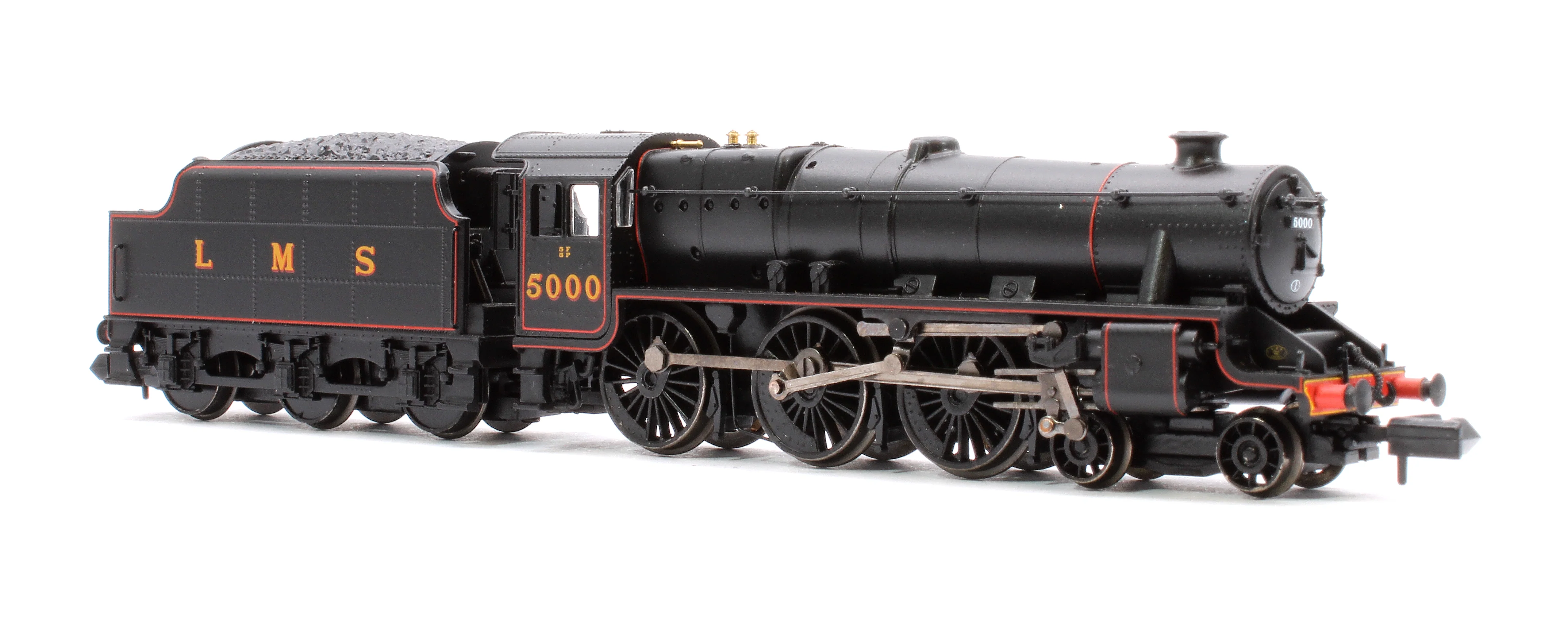 372-135A LMS 5MT 'Black 5' with Riveted Tender 5000 LMS Lined Black - Image 4