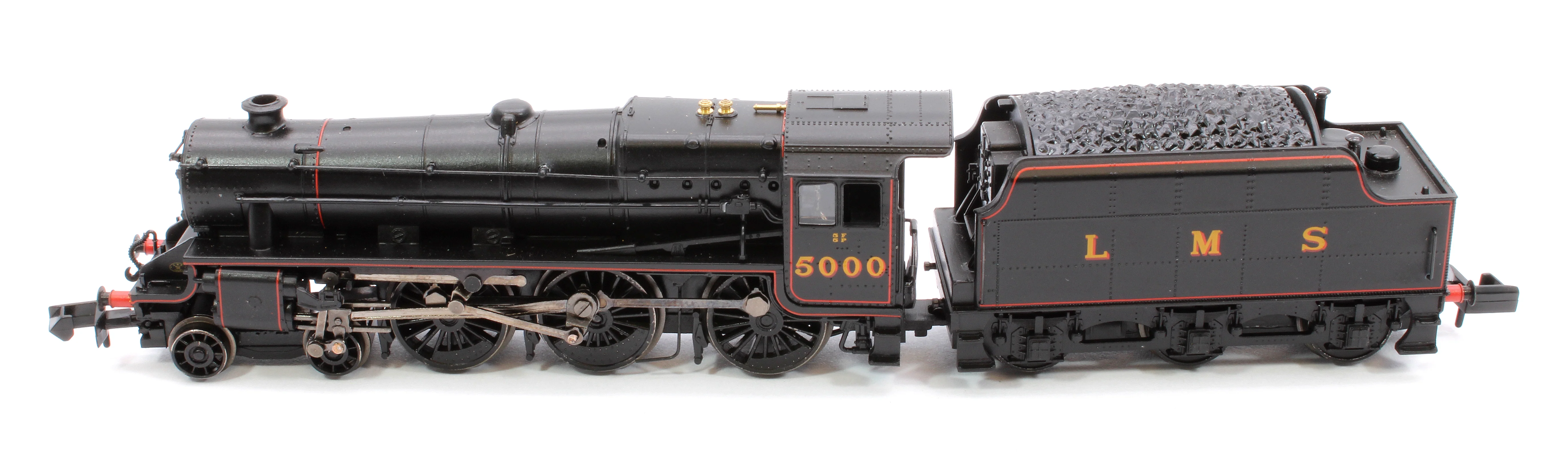 372-135A LMS 5MT 'Black 5' with Riveted Tender 5000 LMS Lined Black - Image 9