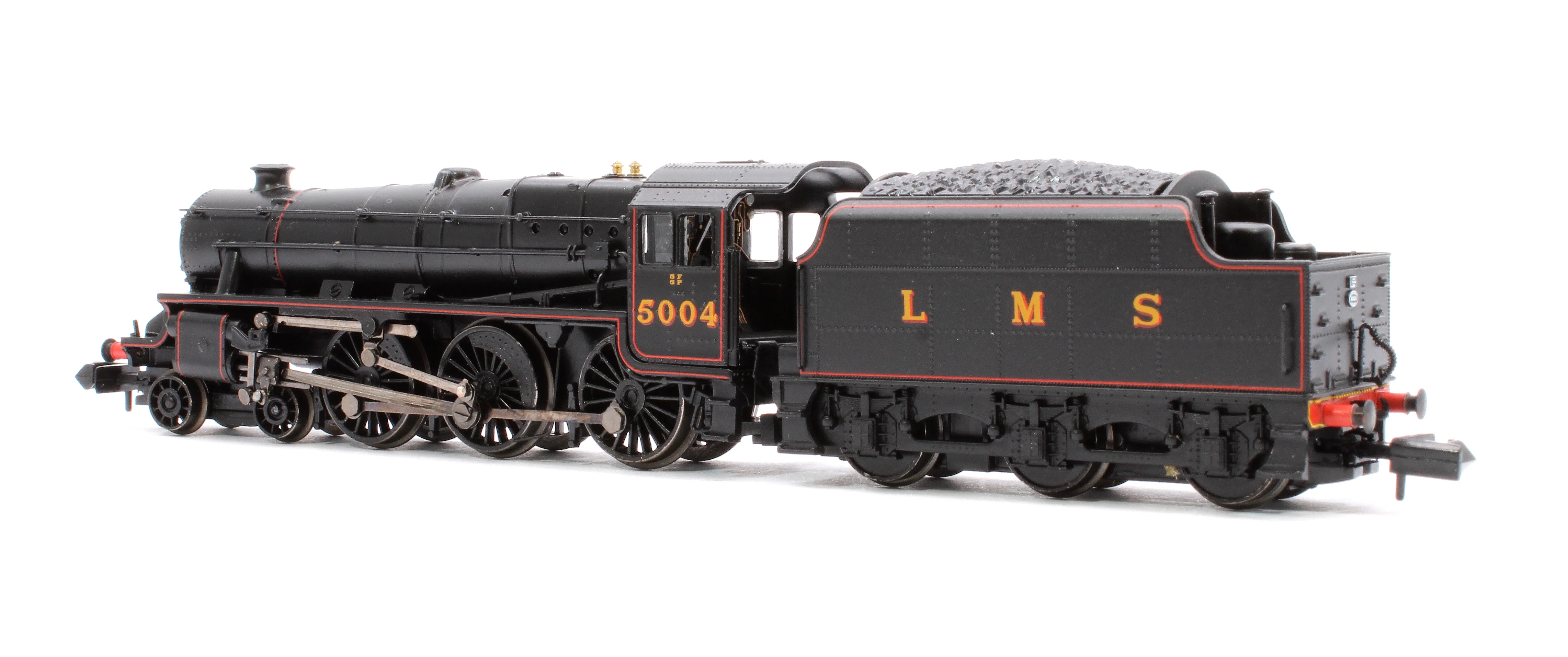 372-135B LMS 5MT 'Black 5' with Riveted Tender 5004 LMS Lined Black - Image 2