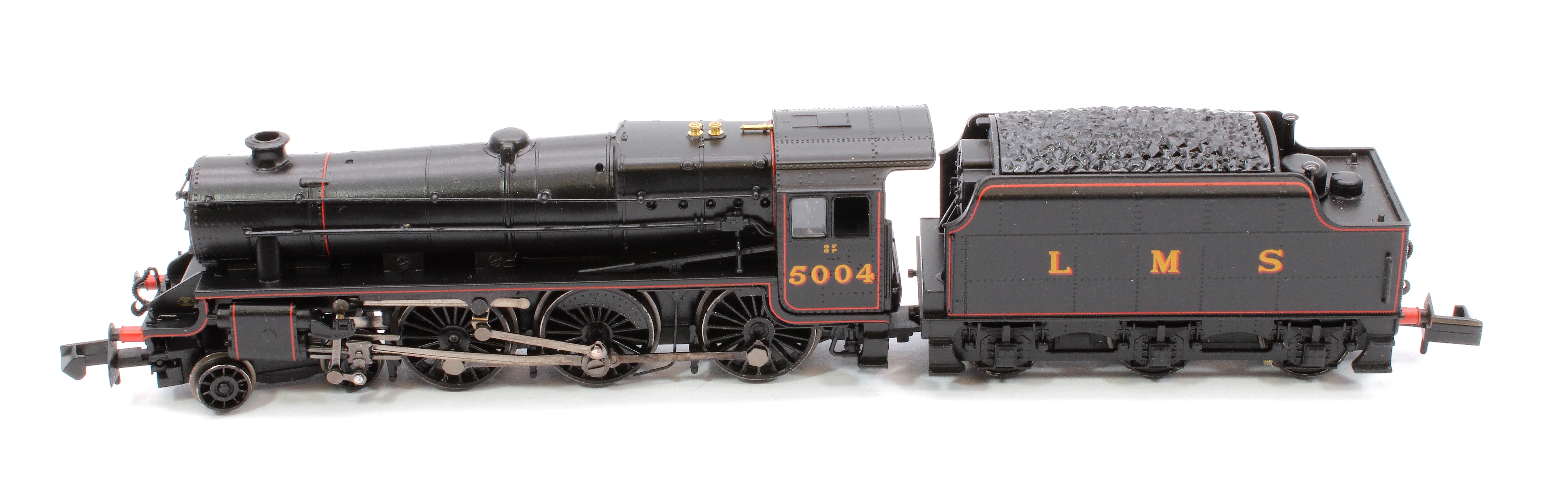 372-135B LMS 5MT 'Black 5' with Riveted Tender 5004 LMS Lined Black - Image 9