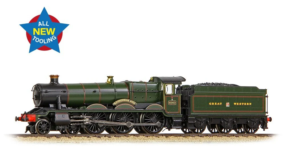372-450 GWR 'Modified Hall' 6960 'Raveningham Hall' GWR Lined Green (GW Crest) Steam Locomotive