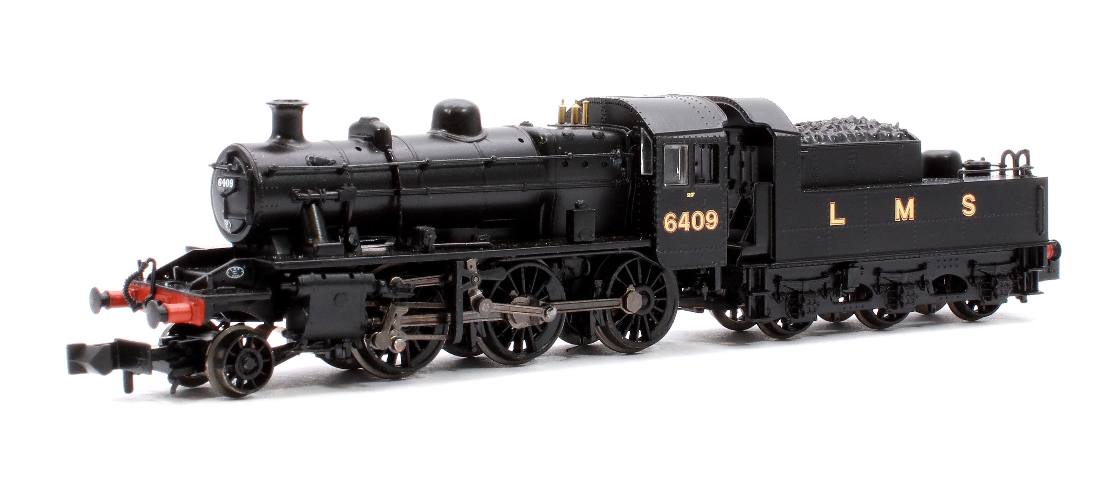 372-627B LMS Ivatt 2MT 6409 LMS Black Steam Locomotive