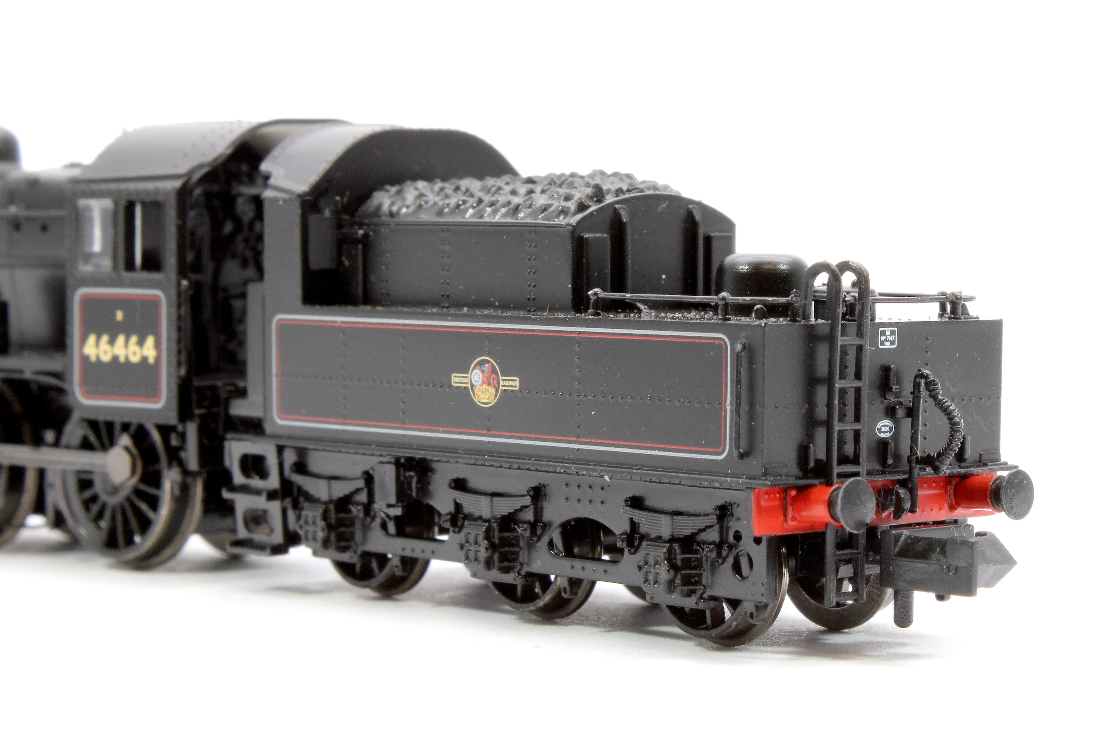 372-628B LMS Ivatt 2MT 46464 BR Lined Black (Late Crest) Steam Locomotive - Image 8