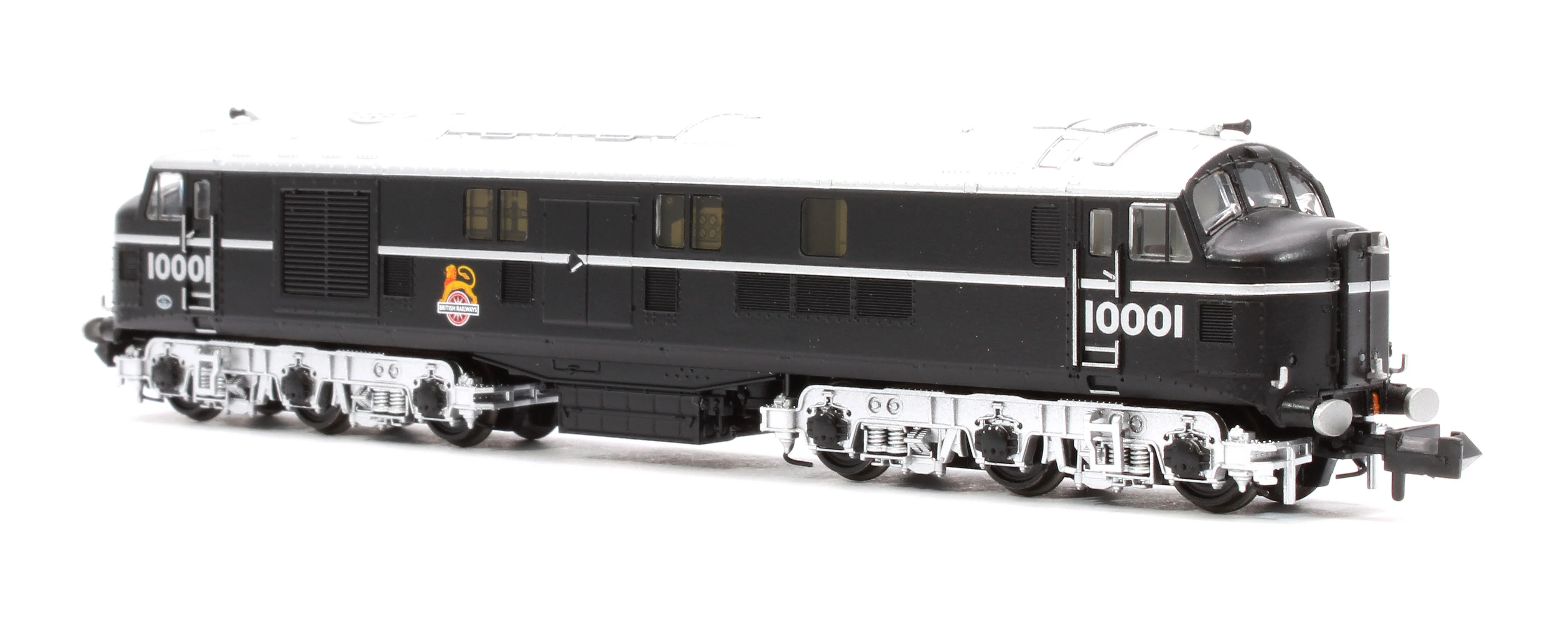 372-913 LMS 10001 BR Black (Early Emblem) Diesel Locomotive - Image 2
