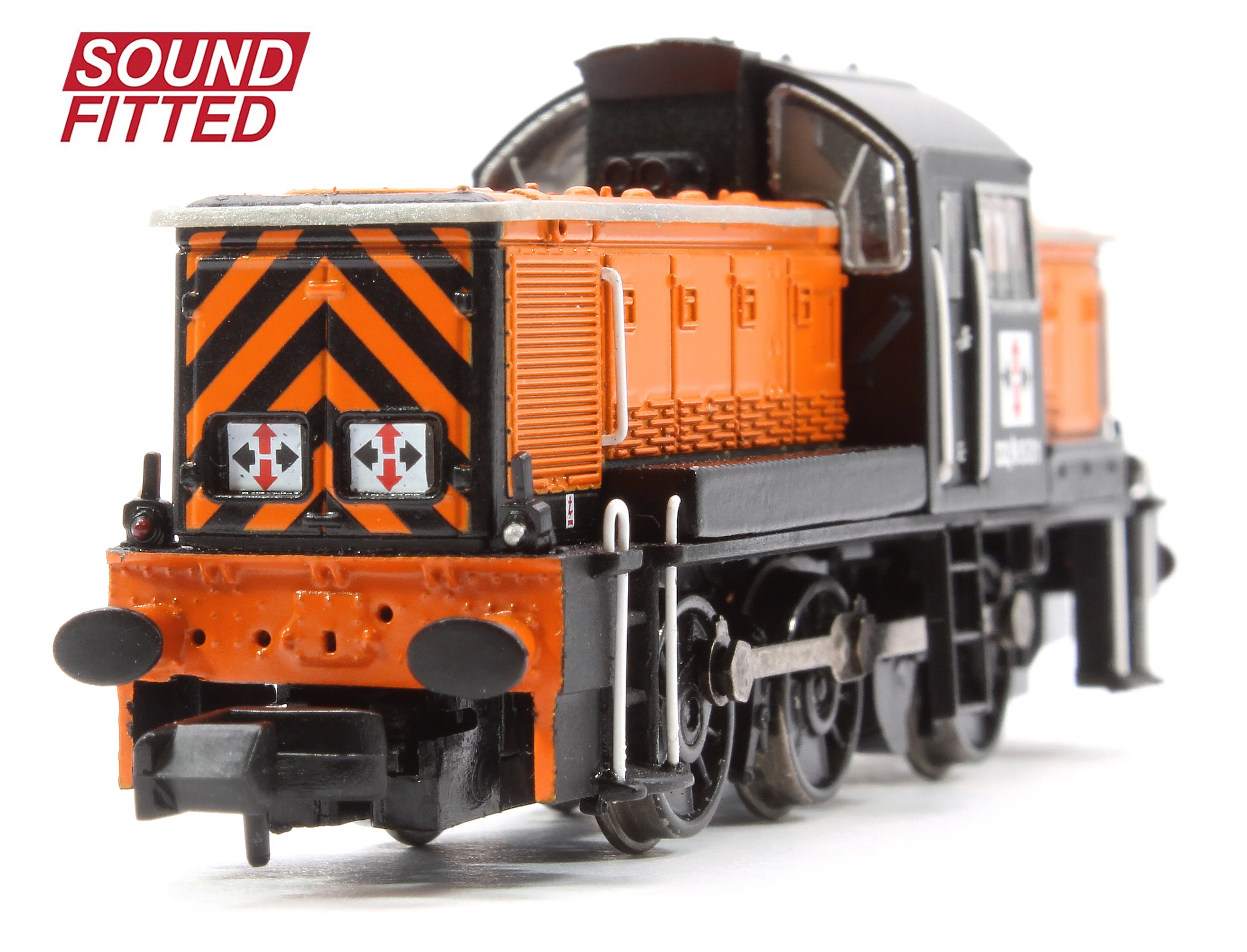 372-954SF Class 14 D2/9531 NCB British Oak Orange & Black Diesel Locomotive - DCC Sound - Image 7