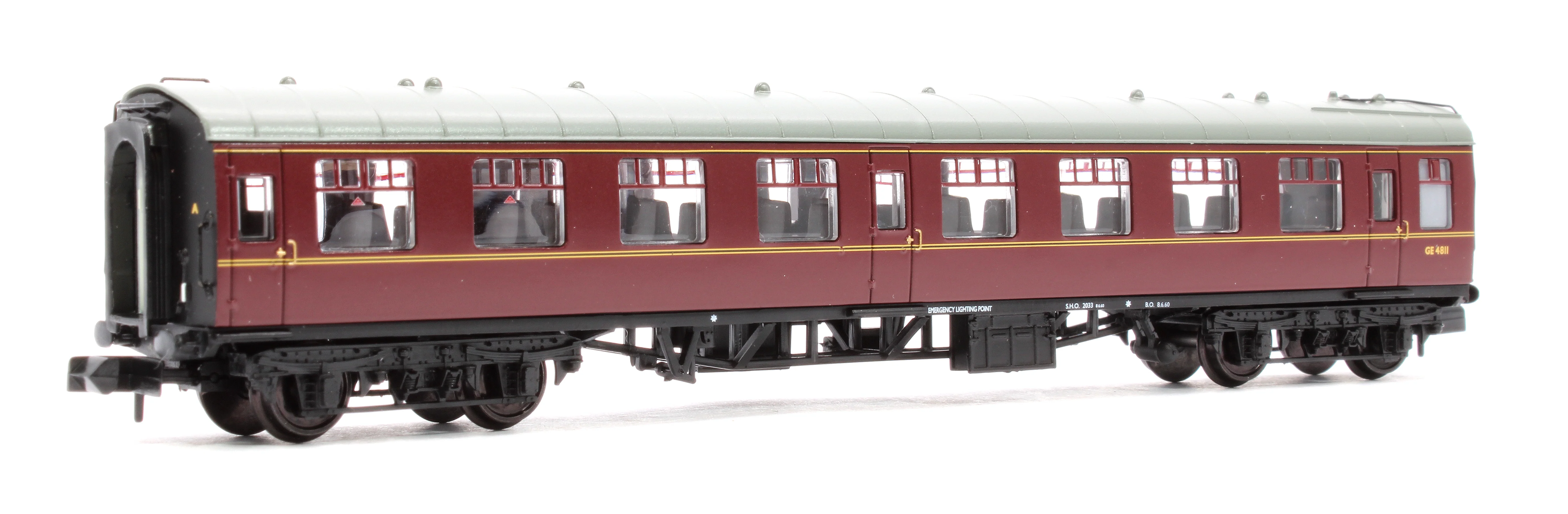 374-012G BR Mk1 TSO Tourist Second Open BR Maroon No. GE4811