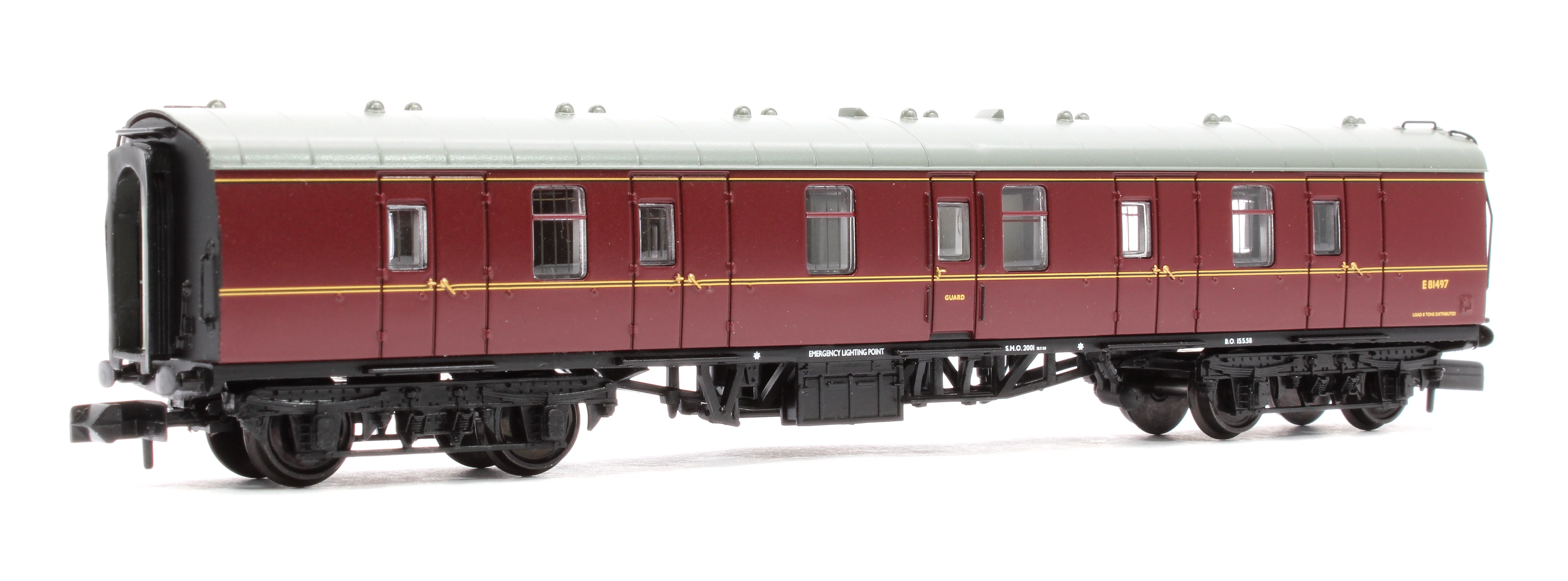 374-036D BR Mk1 BG Brake Gangwayed BR Maroon No. E81497 - Image 3