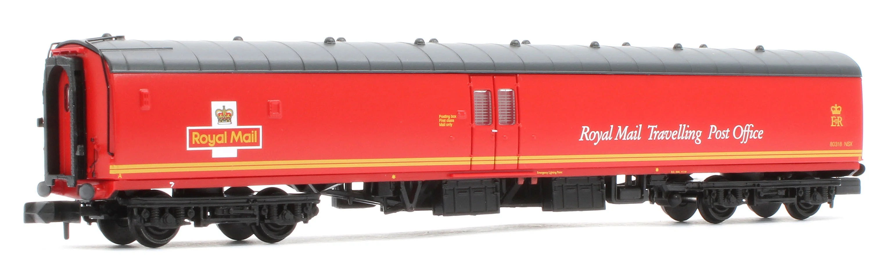 374-900A BR Mk1 POS Post Office Sorting Van Royal Mail Travelling Post Office Red No.80318 - Image 3