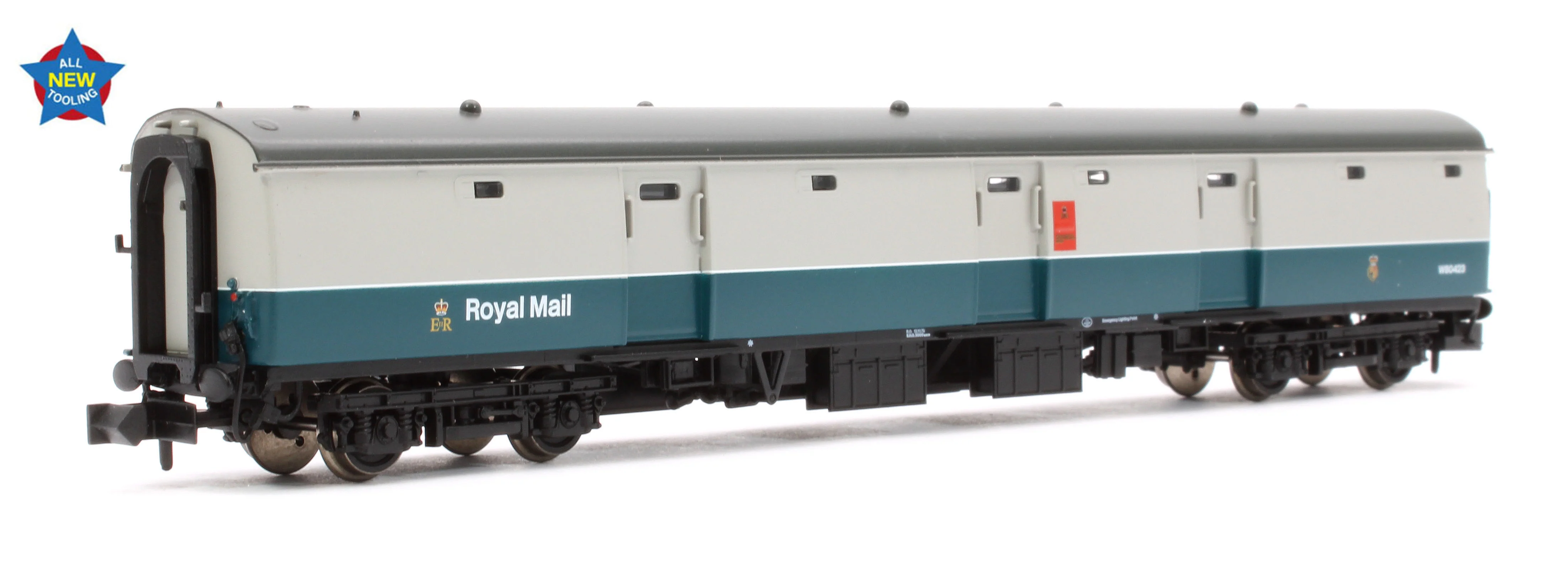 374-965 BR Mk1 POT Post Office Tender (Stowage) BR Blue & Grey (Royal Mail) No.W80423