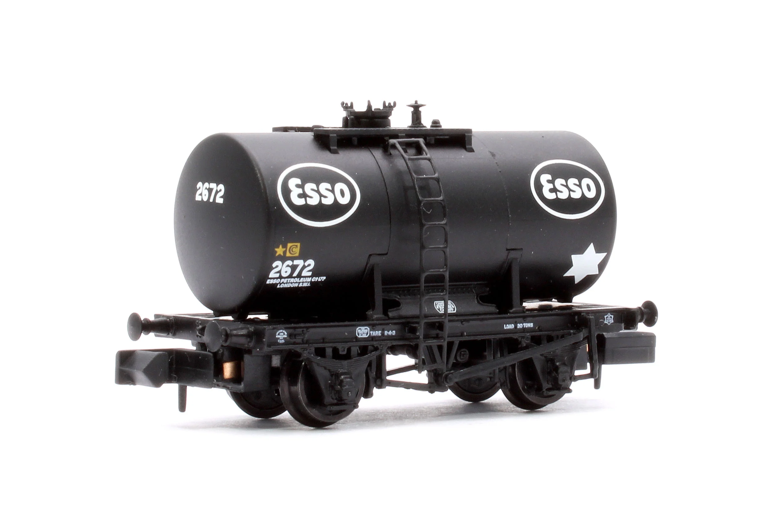378-005 20T Anchor-Mounted Tank Wagon 'Esso' Black No. 2672 - Image 3