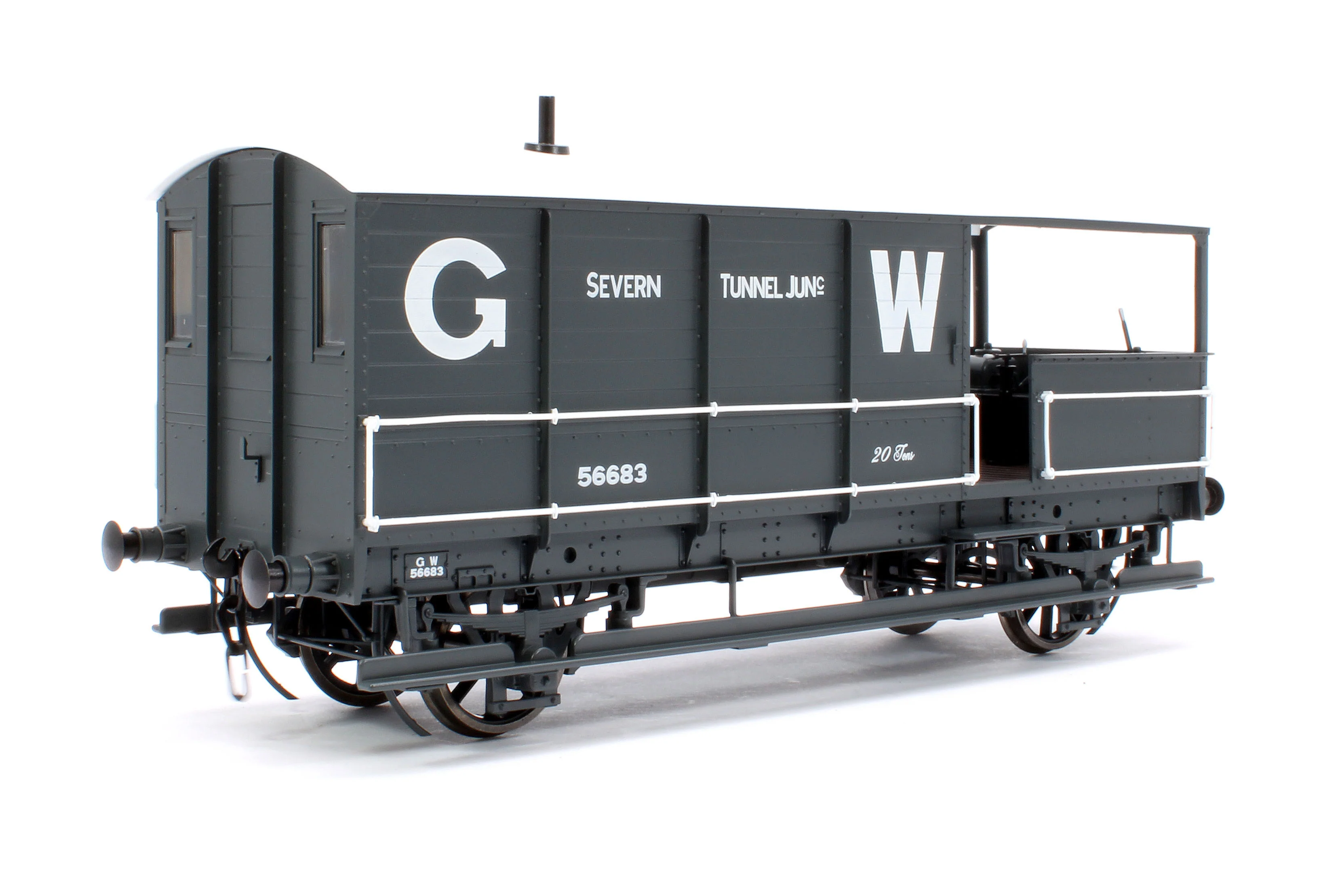 7F-300-001 Great Western Toad Brake Van Diagram AA15 Grey 56683 - Image 3