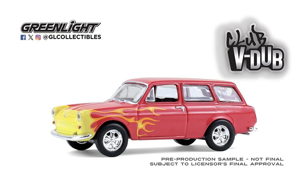 GL36120-B Club V-Dub Series 21 - 1963 Volkswagen Type 3 Panel Van – Flames