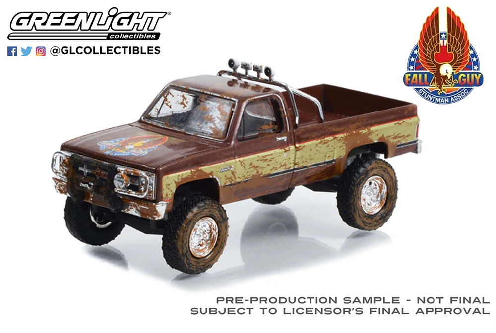GL44965-F Fall Guy Stuntman 1982 GMC K-2500 Sierra Grande Wideside Dirty Version