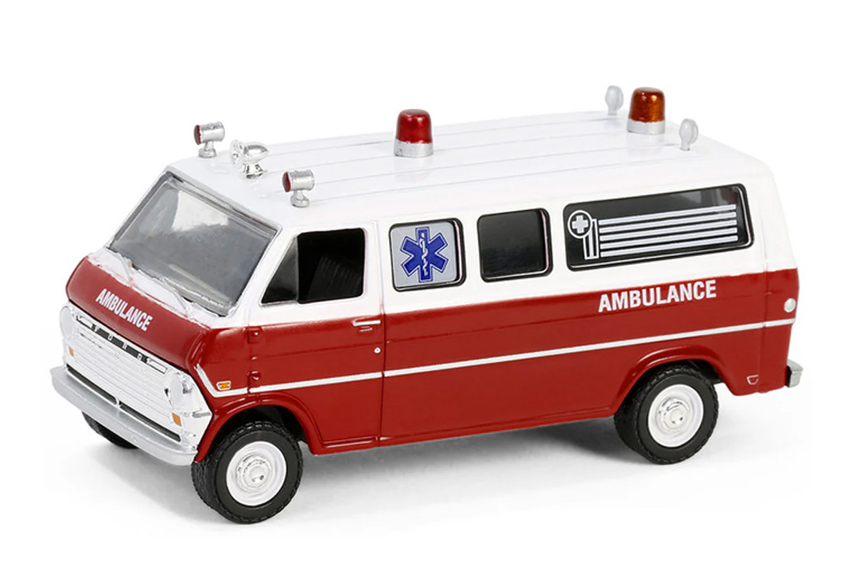 GL62030-B Airplane! (1980 Movie) 1970 Ford Club Wagon Ambulance
