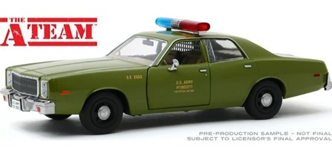 GL84103 The A-Team (1983-87 TV Series) 1977 Plymouth Fury U.S Army