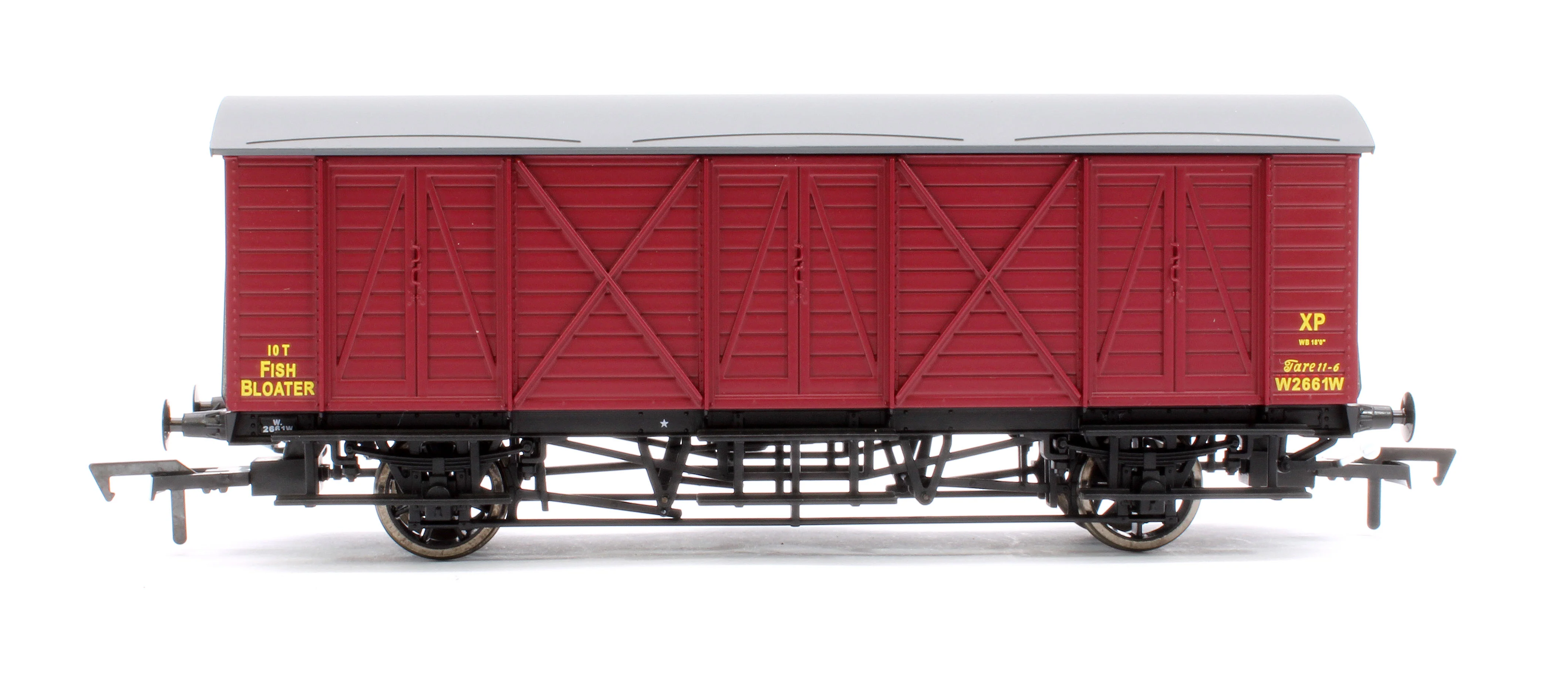 E87061 GWR 10T 'Bloater' Fish Van BR Crimson No. W2661W - Image 2