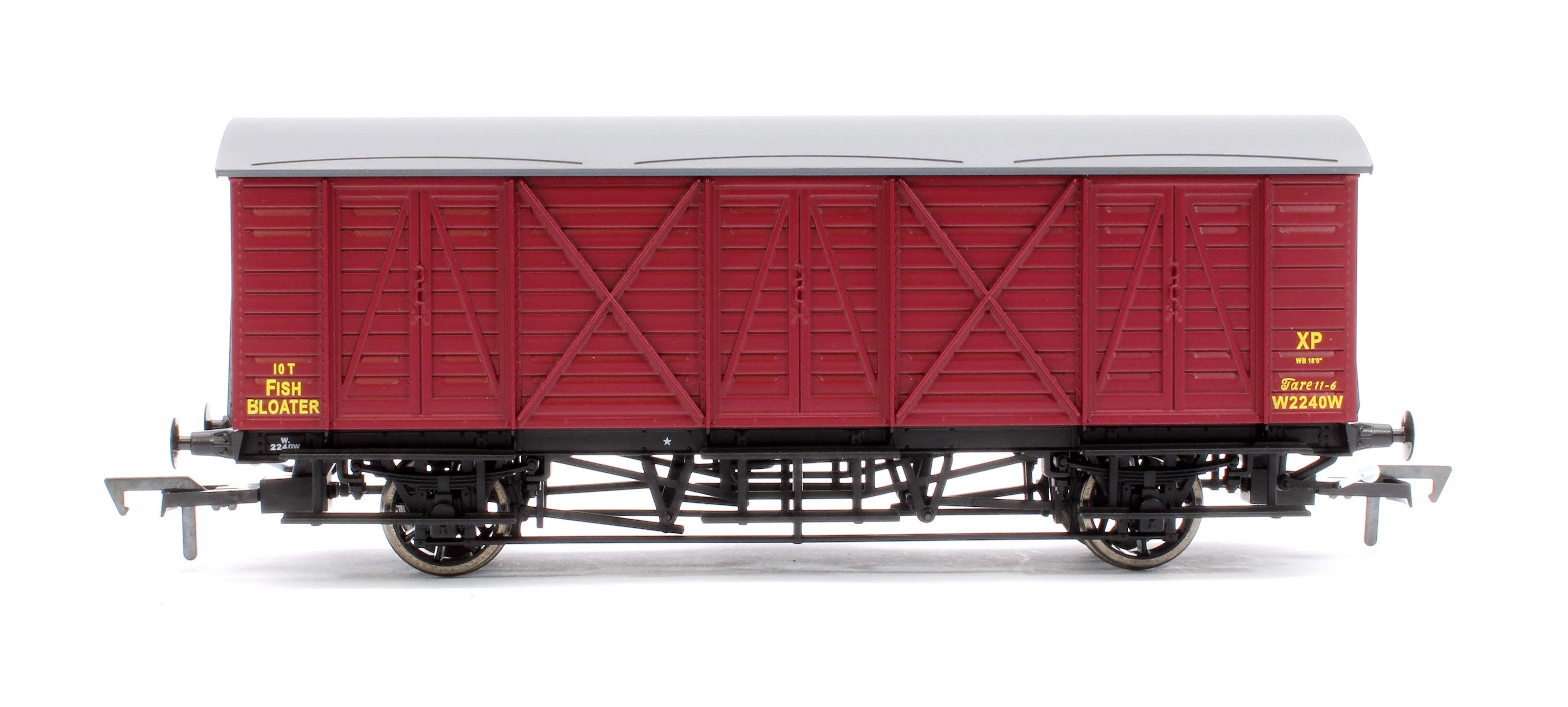 E87060 GWR 10T 'Bloater' Fish Van BR Crimson No. W2240W - Image 2