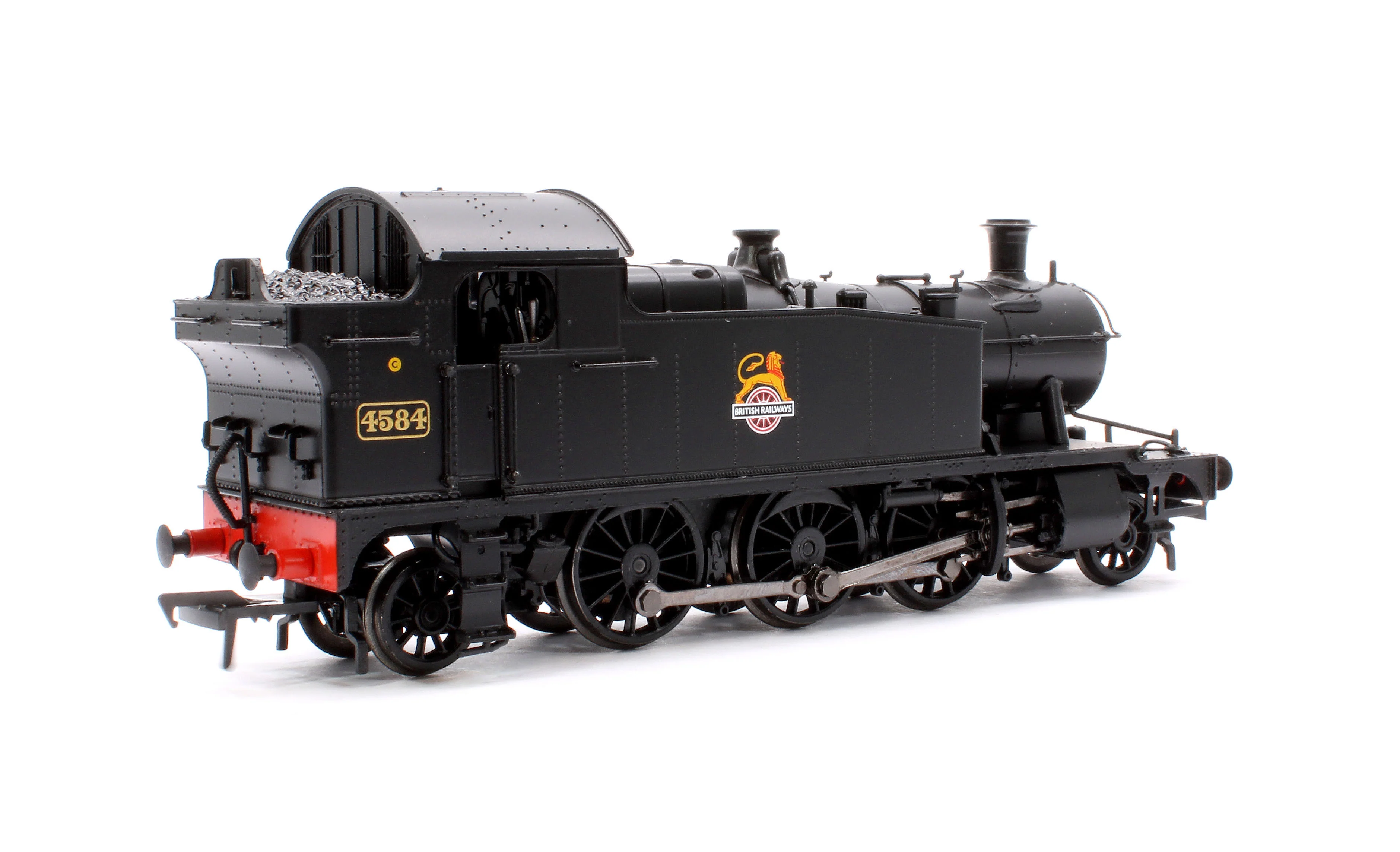 32-137B GWR 4575 Prairie Tank 4584 BR Black (Early Emblem) Steam Locomotive - Image 3