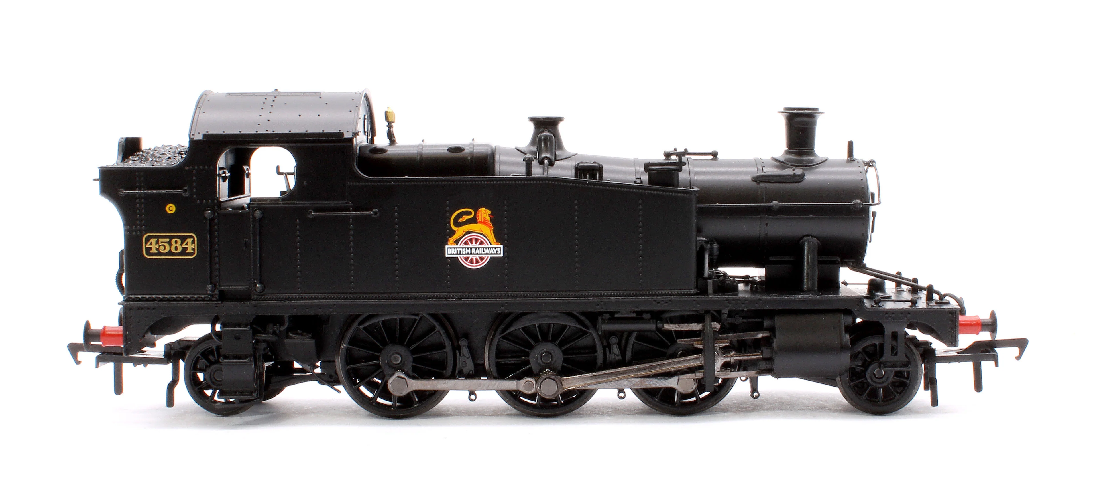 32-137B GWR 4575 Prairie Tank 4584 BR Black (Early Emblem) Steam Locomotive - Image 6