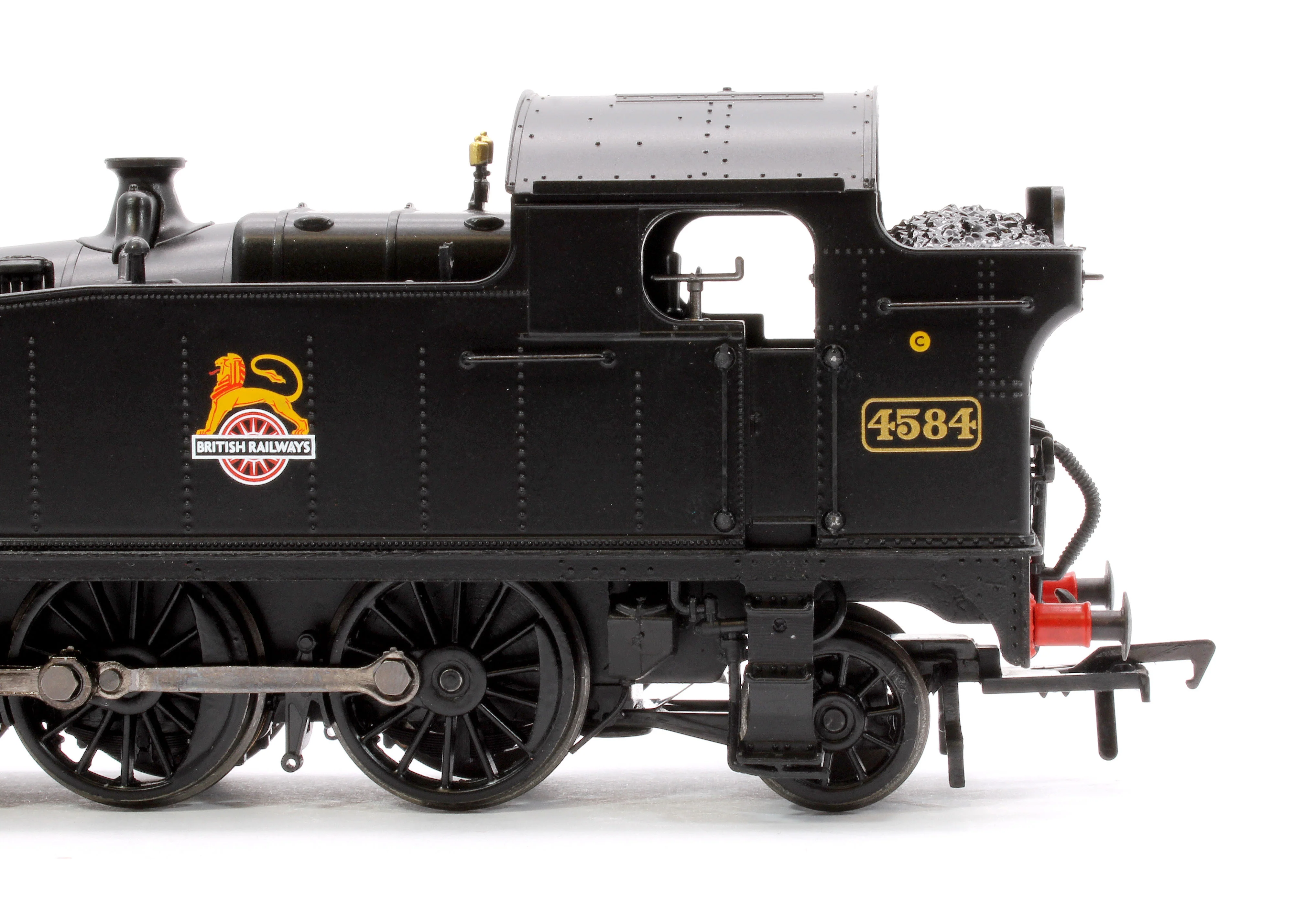 32-137B GWR 4575 Prairie Tank 4584 BR Black (Early Emblem) Steam Locomotive - Image 8