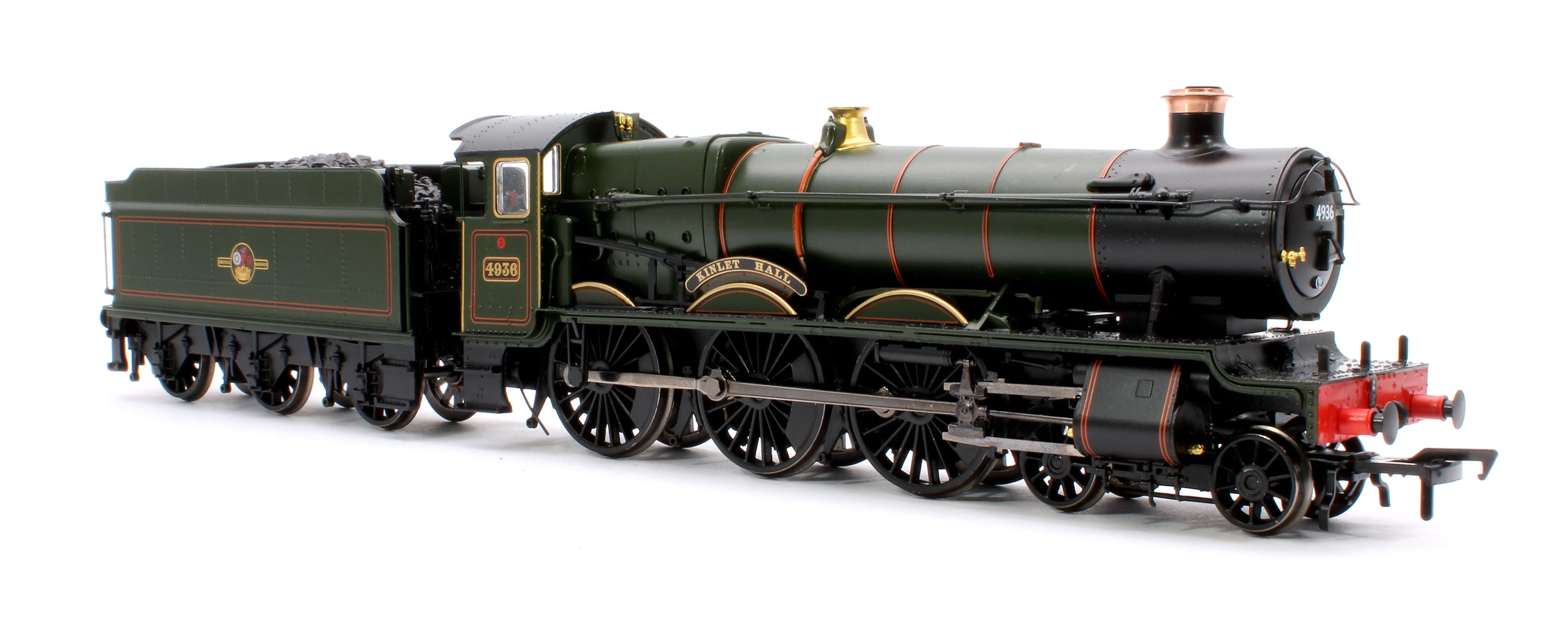 32-008 GWR 49XX 'Hall' 4936 'Kinlet Hall' BR Lined Green (Late Crest) Steam Locomotive - Image 4