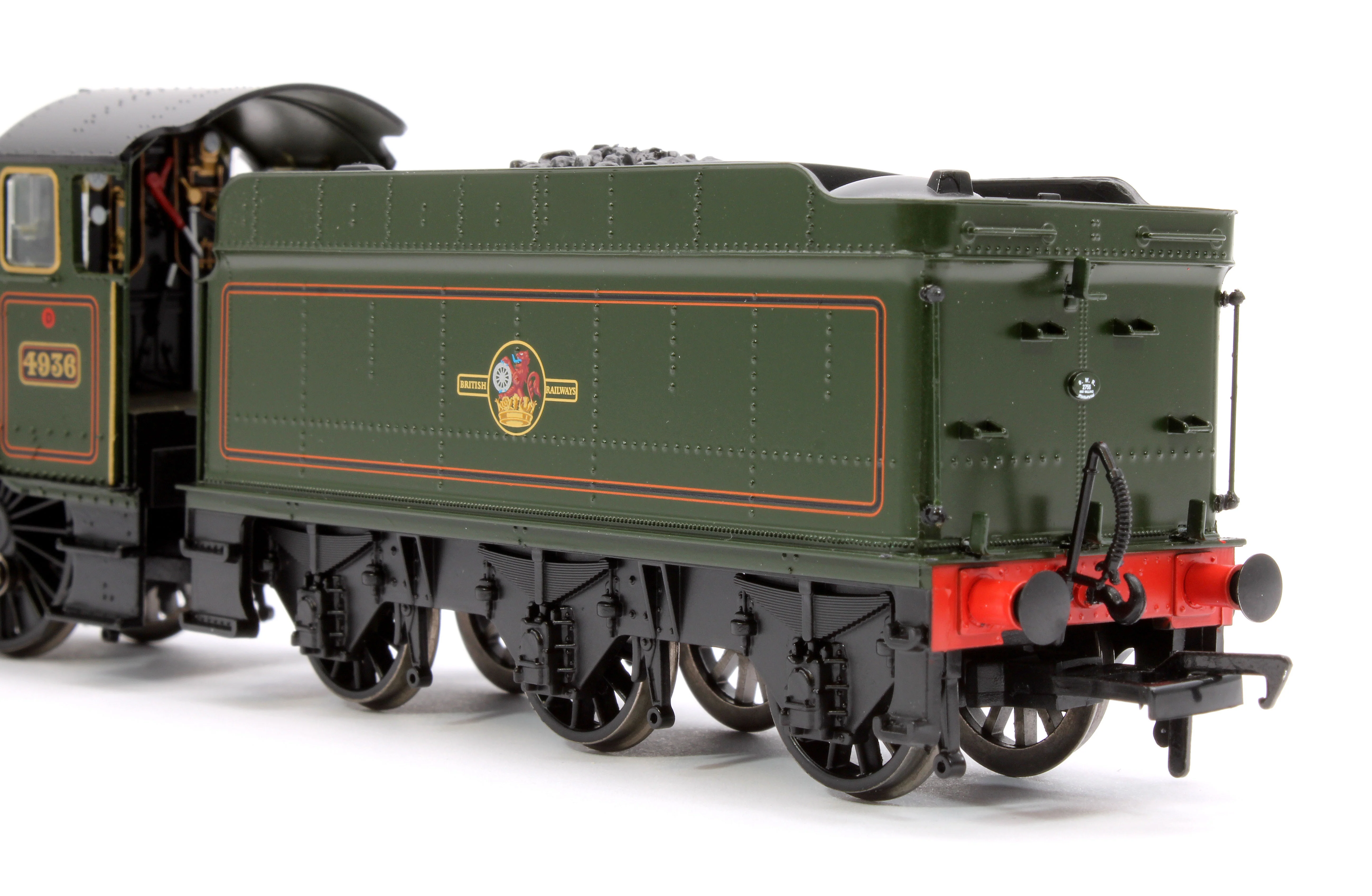 32-008 GWR 49XX 'Hall' 4936 'Kinlet Hall' BR Lined Green (Late Crest) Steam Locomotive - Image 9