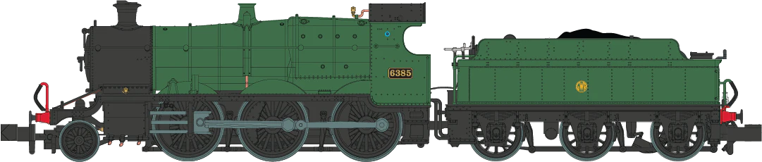 2S-043-002S GWR Churchward Built 63xx 2-6-0 Mogul 6385 Shirt Button Green - Sound Fitted - Image 2