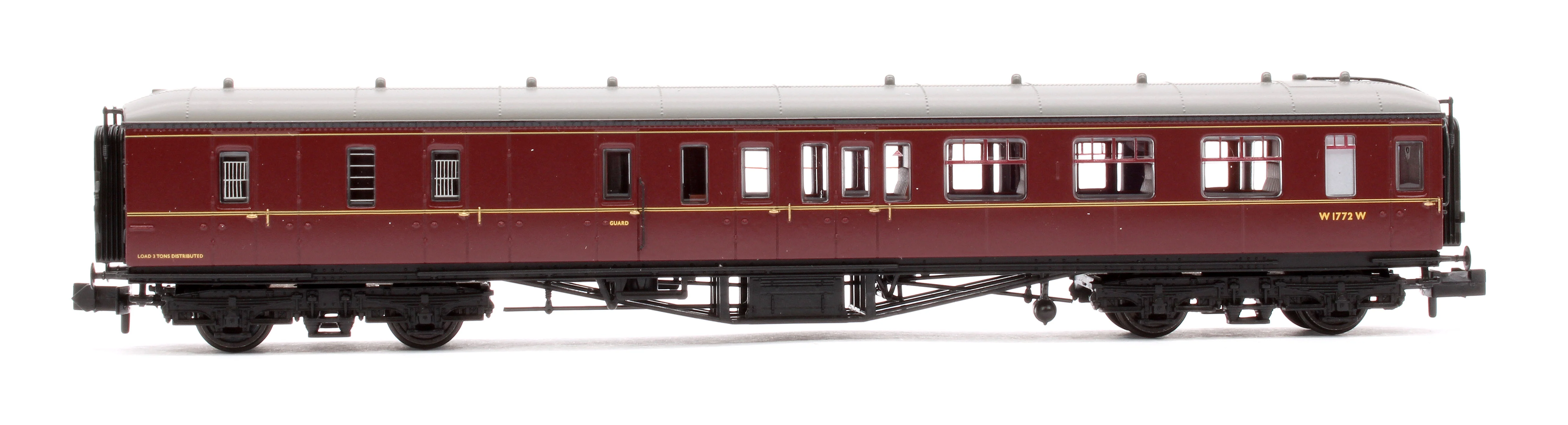 374-512B GWR Hawksworth Brake Second Corridor BR Maroon W1772W - Image 2