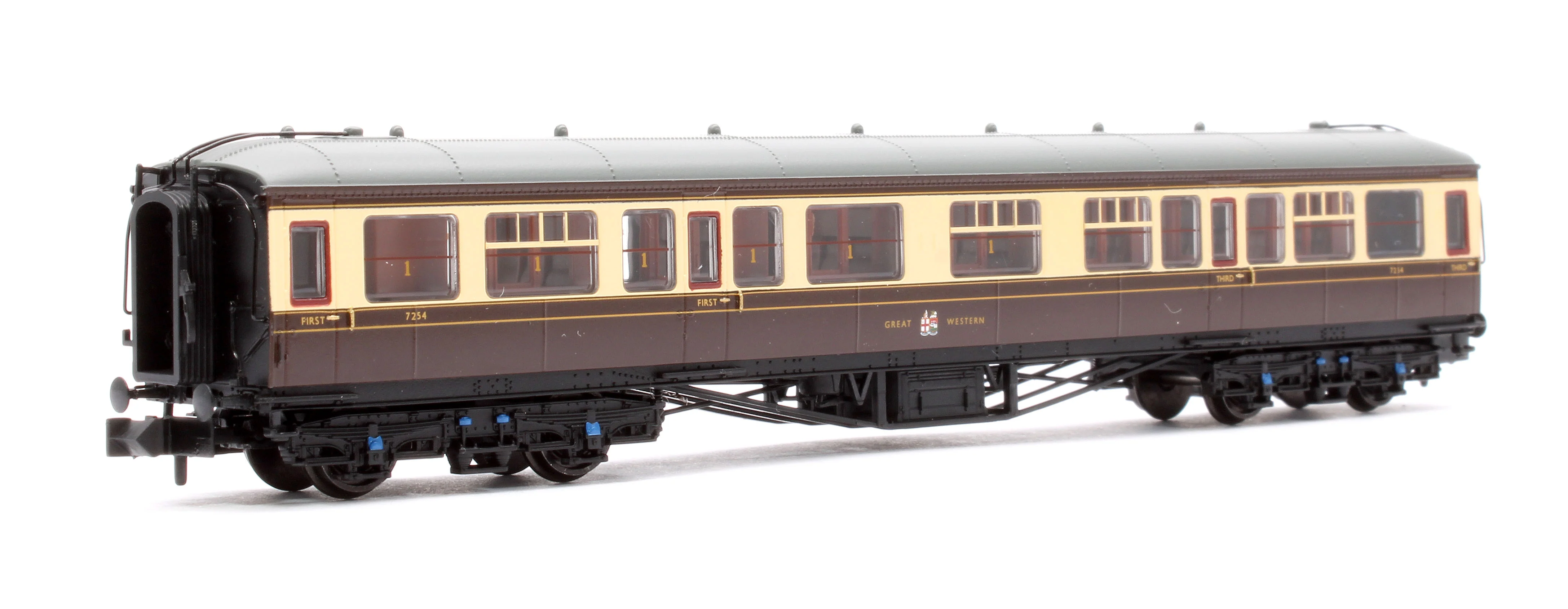 374-561A GWR Hawksworth Composite Corridor GWR Chocolate & Cream No.7254 - Image 3