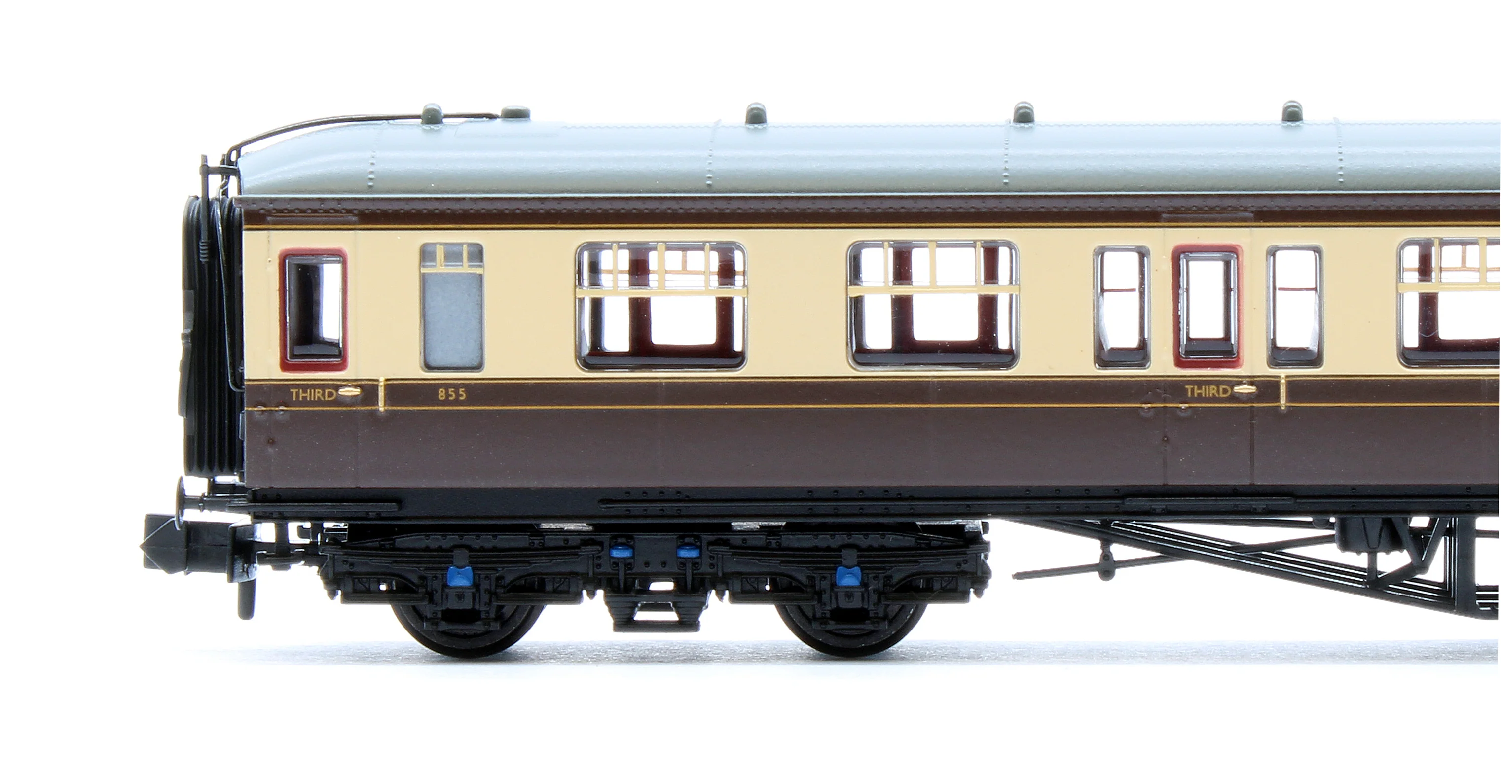 374-536B GWR Hawksworth Third Corridor GWR Chocolate & Cream No.855 - Image 4