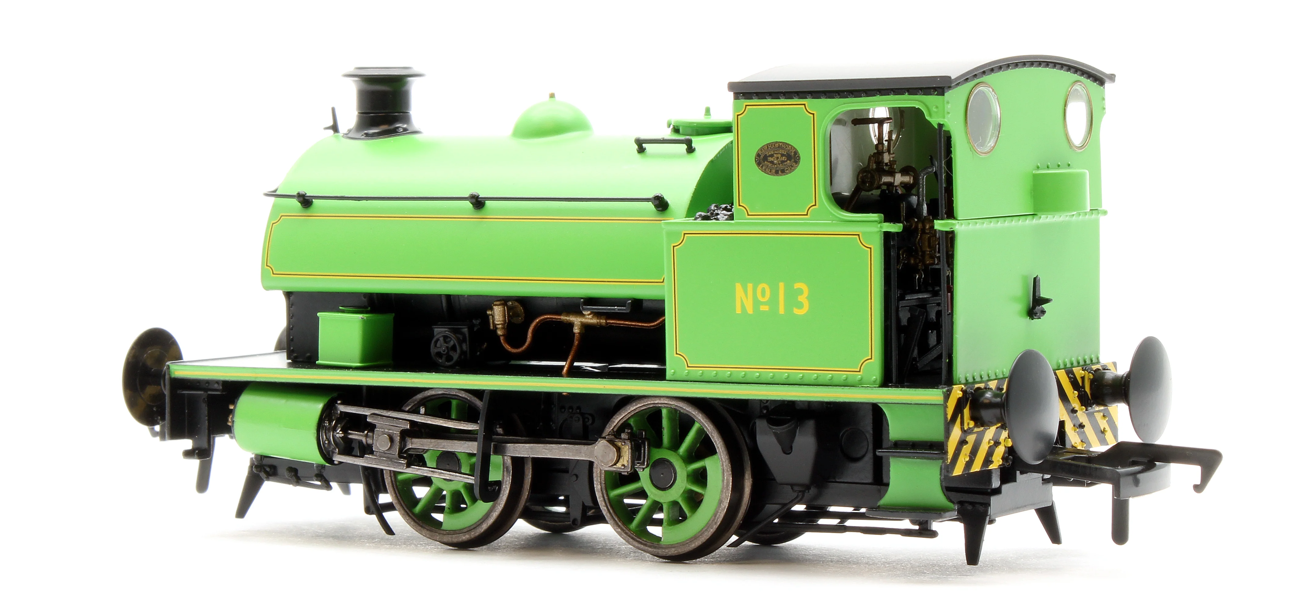 4S-024-008D Hawthorn Leslie 0-4-0 Yellow Chevrons Newcastle Electric Supply 13 - Steam Tank Locomotive - DCC Fitted - Image 4