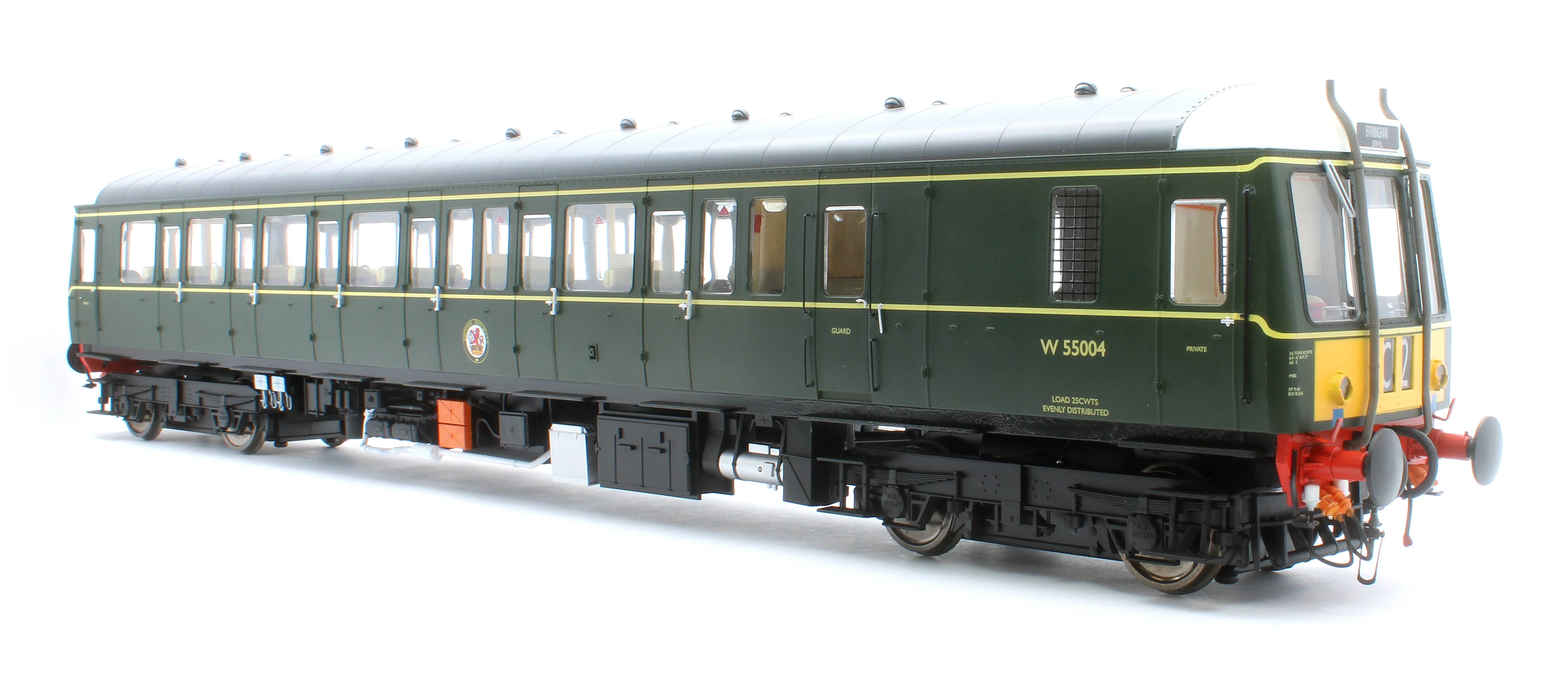 1225 Class 122 BR Green (Small Yellow Panel) Single Car DMU W55004 - Image 2